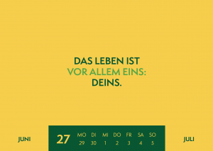 Mit dem Kopf durch den Wandel Kalender 2026